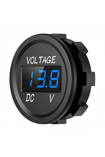 28mm 8-32 VOLT ARASI ÇALIŞABİLEN PANO TİPİ VOLTMETRE MAVİ