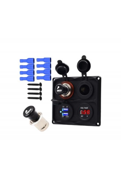 4’lü Marin Usb Voltmetre + S.Çakmaklık