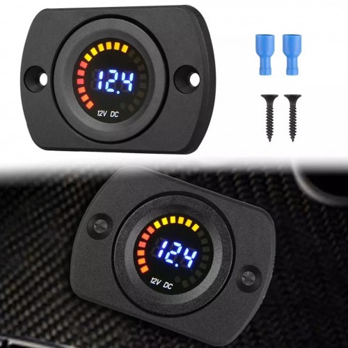 KAMYON ARABA MARİN VOLT GÖSTEREN PANO KULAKLI PANEL TİP VOLTMETRE