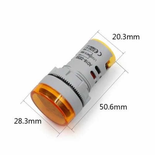 AD22-22V 22MM DİJİTAL VOLTMETRE 20-500V AC SARI