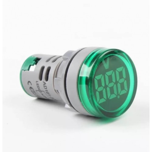 AD22-22V 22MM DİJİTAL VOLTMETRE 20-500V AC YEŞİL