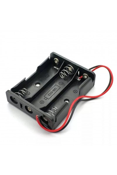 3 LÜ KALEM PİL KUTUSU YAN YANA (AA)