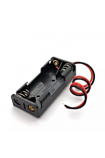 IC-233B 2 Lİ İNCE KALEM PİL KUTUSU YAN YANA (AAA)