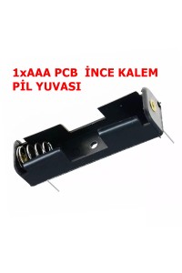 IC-233B-1P PİL YUVASI TEKLİ AAA PCB AYAKLI
