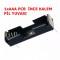 IC-233B-1P PİL YUVASI TEKLİ AAA PCB AYAKLI
