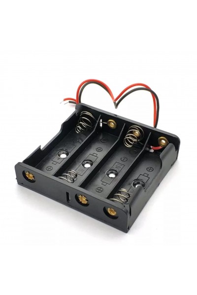 IC-234A 4 LÜ KALEM PİL KUTUSU YAN YANA (AA)