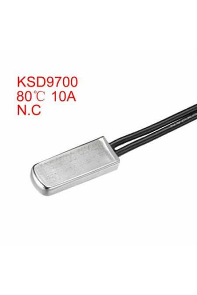 80˚C DERECE TERMİK FUSE KABLOLU 80 METAL TERMOSTAT 10A KSD9700