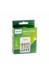 PHİLİPS 4 Lü  AA & AAA NI-CD & NI-MH MİCRO USB PİL ŞARJ ALETİ ve 4 ADET PİL DAHİL