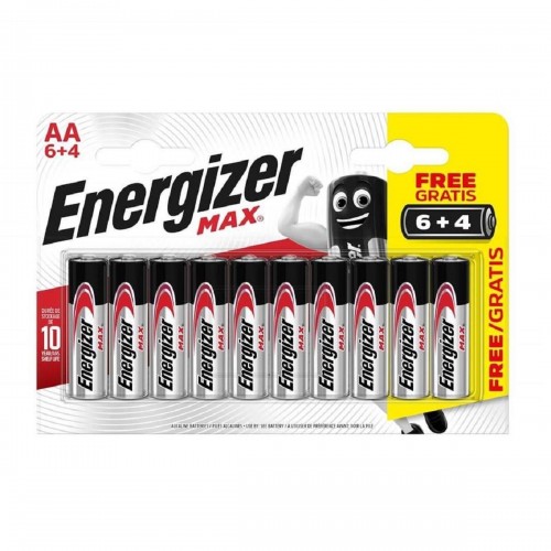 Energizer Alkalin Max AA Kalem Pil 6+4'lü Paket Energizer Alkalin Max AA Kalem Pil 6+4'lü Paket