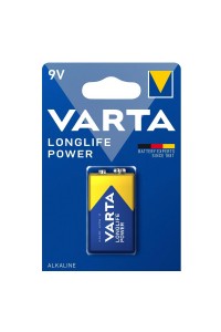 Varta 4922 Longlife Power 6LR61 Alkalin 9V Pil
