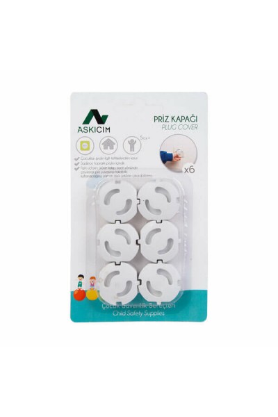 Askıcım Priz Kapağı 6 Lı Kartelalı MS988 5224
