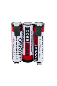 Orion 18650 10.8V ve 12V Matkaplar için 2500mAh Li-ion 3S 10C 25A Şarjlı Matkap Pili