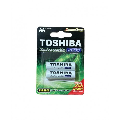 TOSHIBA 1.2V 2600mAh Ni-Mh AA Şarj Edilebilir Kalem Pil 2'Li Paket