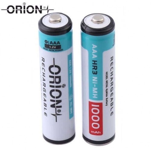 Orion 1.2V Ni-Mh AAA 1000mAh Şarj Edilebilir İnce Kalem Pil Bulk - Dökme
