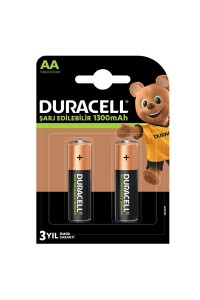 Duracell 1.2V 1300 mAh AA Şarj Edilebilir Kalem Pil 2'li Paket