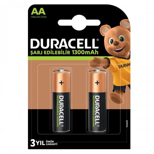 Duracell 1.2V 1300 mAh AA Şarj Edilebilir Kalem Pil 2'li Paket
