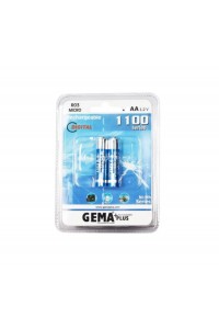 GEMA 1.2V 1100  mAh Ni-Mh AA Şarj Edilebilir Kalem Pil 2'Li Paket