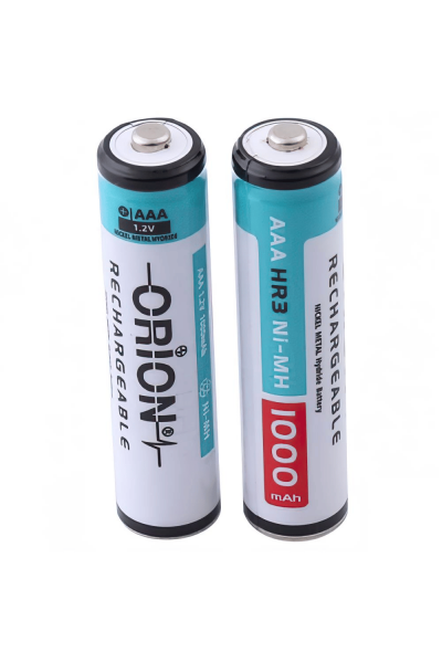 Orion 1.2V 1000 mAh Ni-Mh AAA Şarj Edilebilir İnce Kalem Pil 2'Li Paket