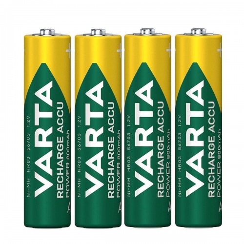Varta 56703 Power 800 mAh AAA Şarj Edilebilir İnce Kalem Pil 4'lü Paket