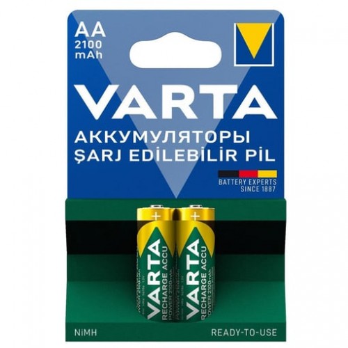 Varta 56706 Power 2100 mAh AA Şarj Edilebilir Kalem Pil 2'li Paket TR