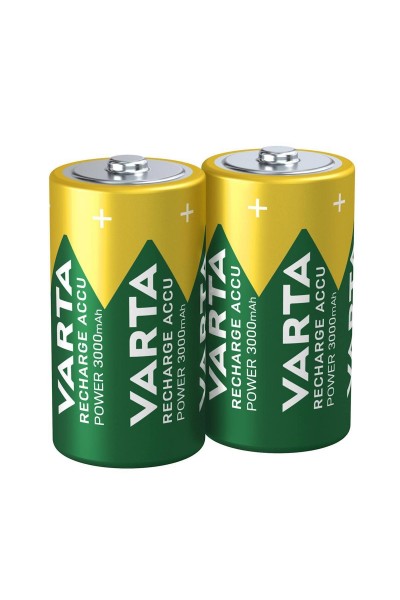 Varta 56714 Power 3000 mAh C Şarj Edilebilir Orta Boy Pil 2'li Paket