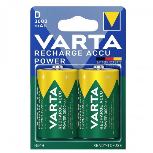 Varta 56720 Power 3000 mAh D Şarj Edilebilir Büyük Pil 2'li Paket