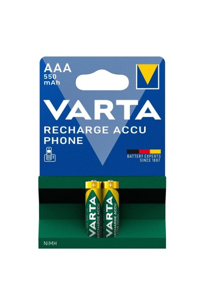 Varta 58397 Phone 550 mAh AAA Şarj Edilebilir İnce Kalem Pil 2'li Paket
